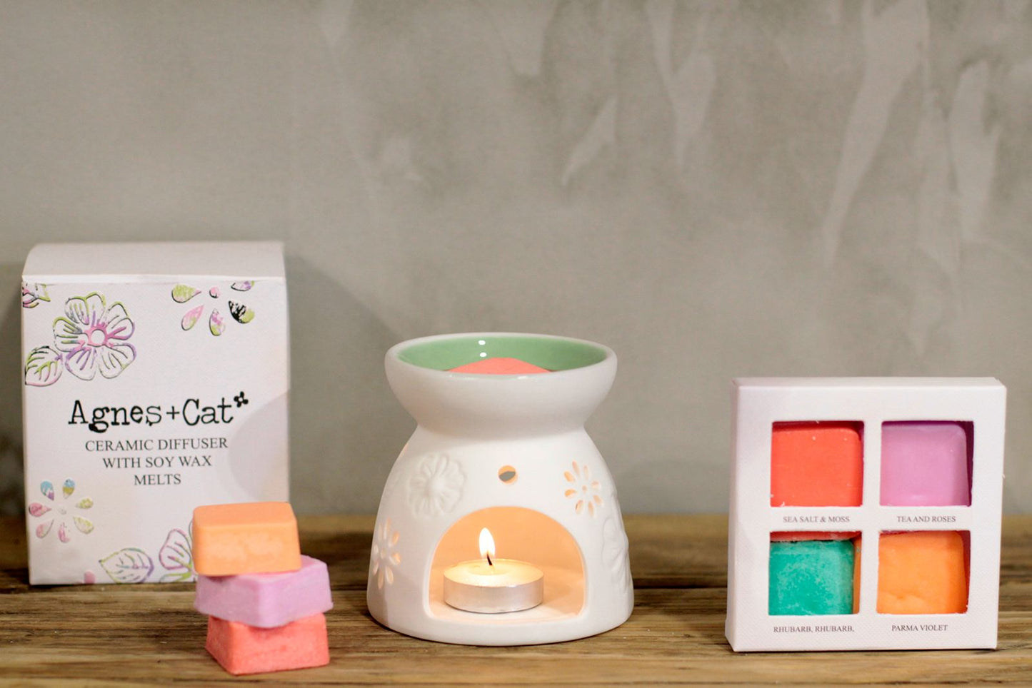 Wax Melter with Four Soy Wax Melts