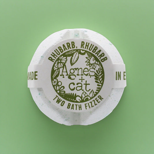 Agnes + Cat Bath Fizzer - Rhubarb Rhubarb