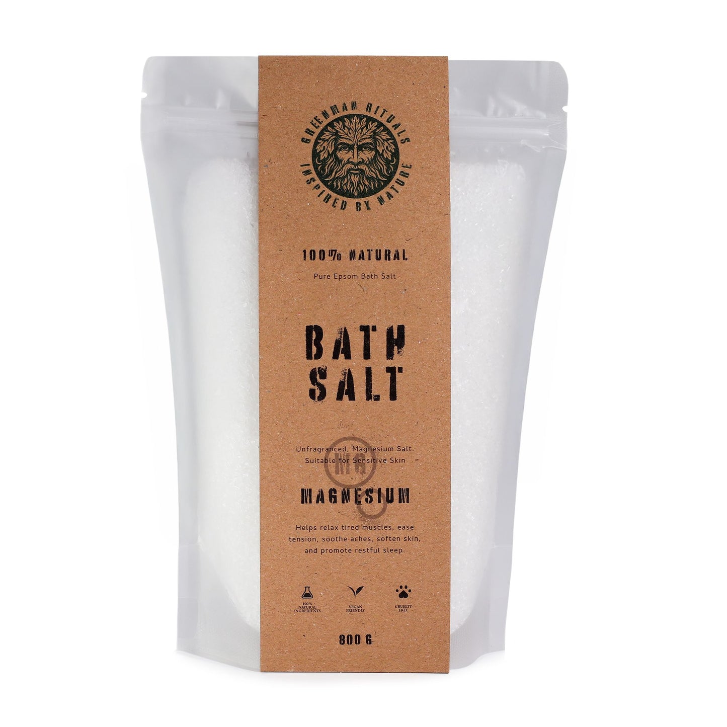 Greenman Rituals Magnesium Epsom Bath Salt – Pure Formula