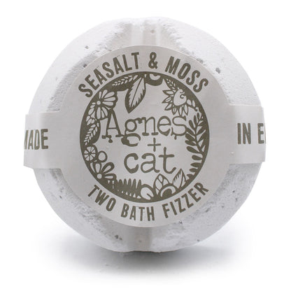 Agnes + Cat Bath Fizzer - Seasalt and Moss
