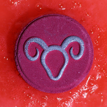 Set of Zodiac Bath Fizzers with Horoscope -  Aries