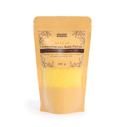 Aromatherapy Bath Potion in Kraft Bag 350g - Wake Up